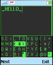 SD SMS Sender Editor Virtual Keyboard